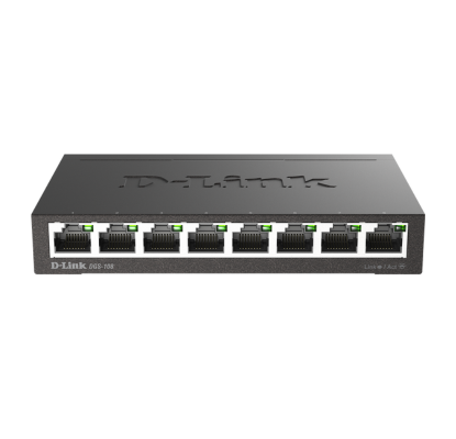 8-Port Gigabit Ethernet Switch 10/100/1000 Mbps (DGS-108)