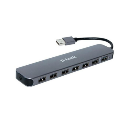 7-Port USB 2.0 Hub for High-Speed Data Transfer (DUB-H7)